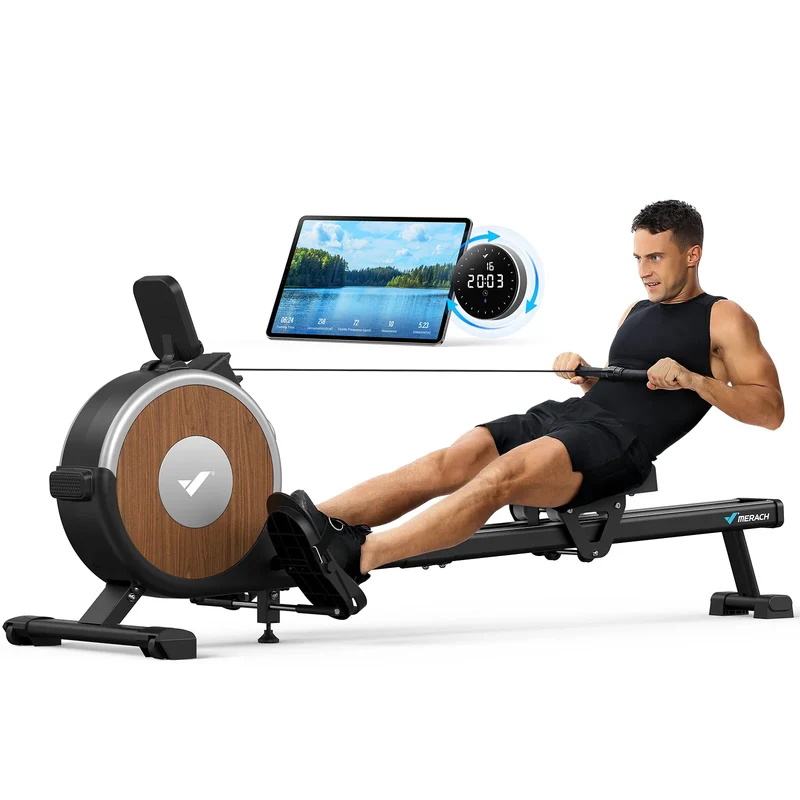 Roeimachine – Roeitrainer – Fitnessapparaat – Roeier – Magnetische Weerstand – 16 Verstelbare Niveaus – Ergonomisch Design