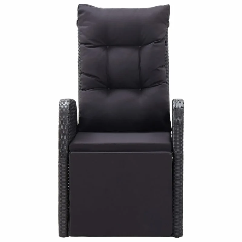 Verstelbare Tuinstoel – Loungestoel – Balkonstoel – Strandstoel – PE-Rattan – Verstelbare Rugleuning – Comfortabel Kussen