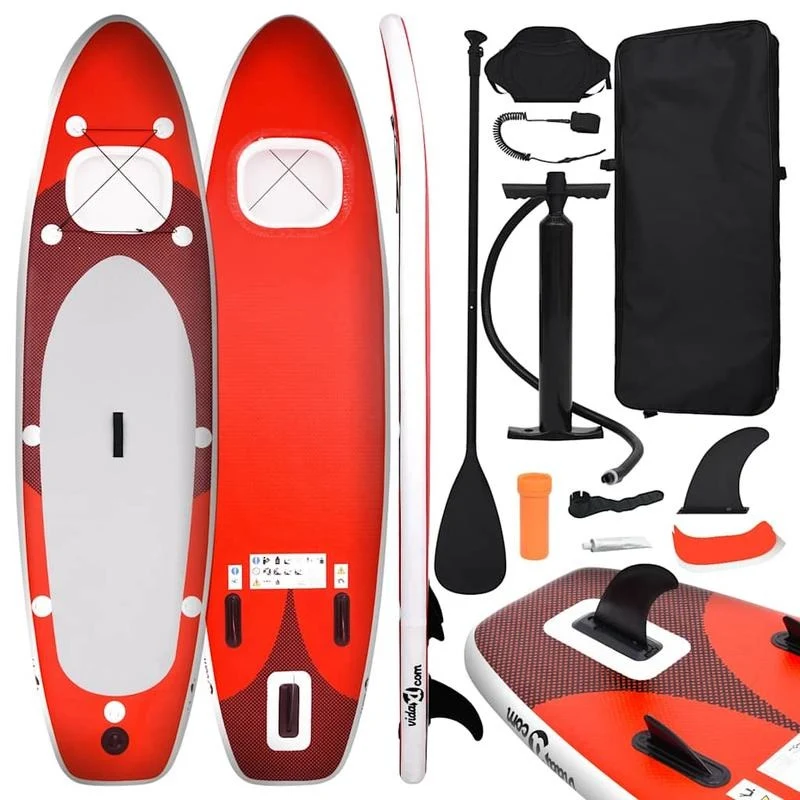 Opblaasbare Paddleboard – SUP Board – Stand Up Paddle – Watersport Board – PVC Constructie – 300 x 76 x 10 cm – Inclusief Pomp En Zitje