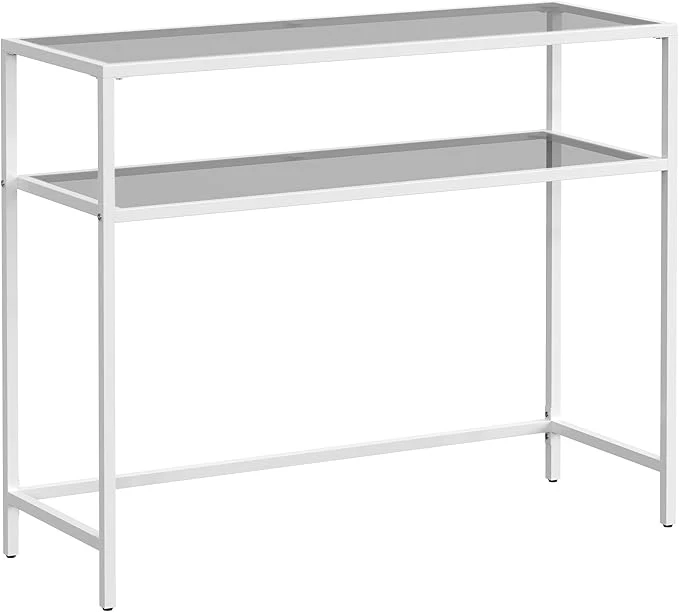 Bijzettafel - Haltafel - Woonkamer - Smalle console - Woonkamer - 100 cm x 35 cm x 80 cm - Ivoor