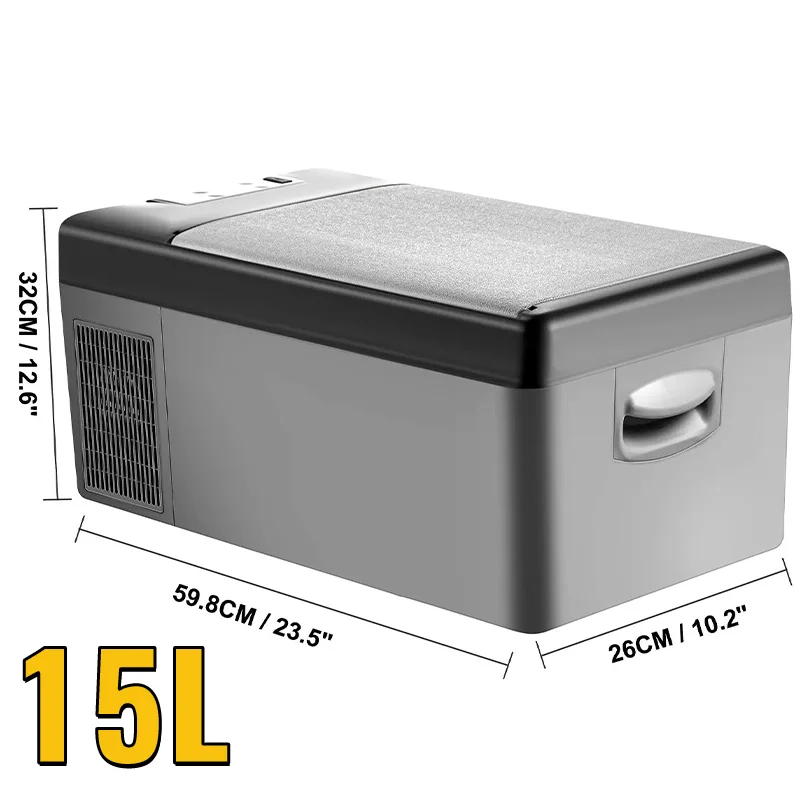 Mini Koelkast - Camping Koelkast - Auto Koelkast - 12V/24V 110-240V - Compressor Koelbox - Minikoelkast Eten & Drinken - 15L