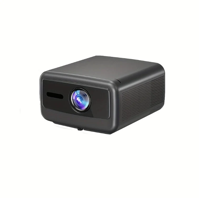 Projector – Beamer – Mini Beamer – Home Cinema – Smart Projector – Full HD 1920x1080 – Android 12 & 3000 ANSI Lumen – Draadloos WiFi & Bluetooth – Compact Donkergrijs Design
