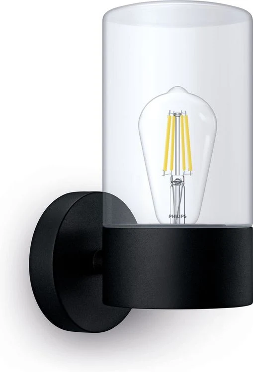 Philips LED buitenlamp Flareon wand rond 25W zwart
