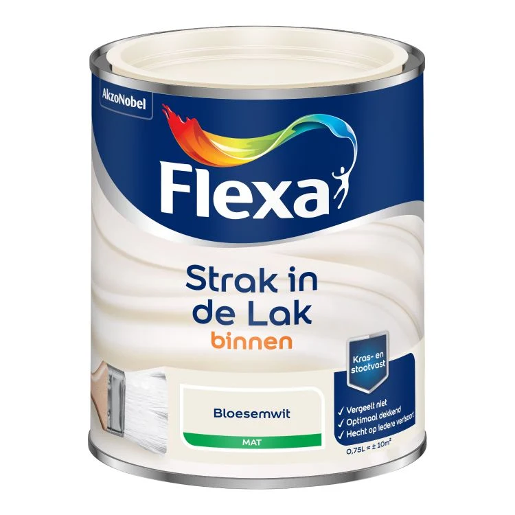 Flexa Strak in de Lak mat bloesemwit 750ml