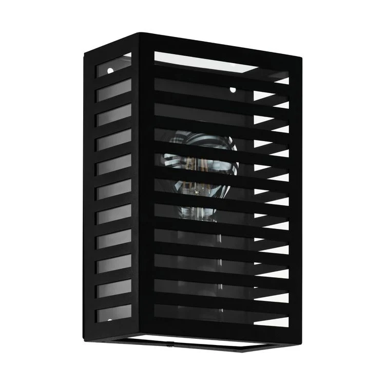 Eglo LED buitenlamp Alamonte 3 staal, glas 60W zwart