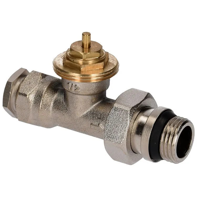 Sanivesk radiatorkraan recht 1/2"x15mm grijs