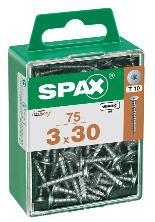Spax achterwandschroef T-star plus discuskop 3x30mm 75st