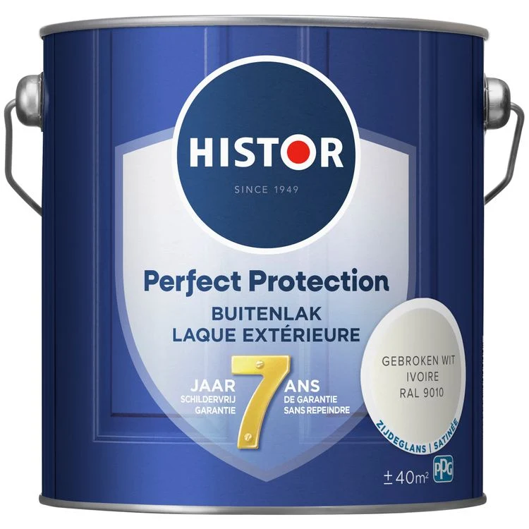 Histor Perfect Protection buitenlak zijdeglans RAL9010 gebroken wit 2,5L