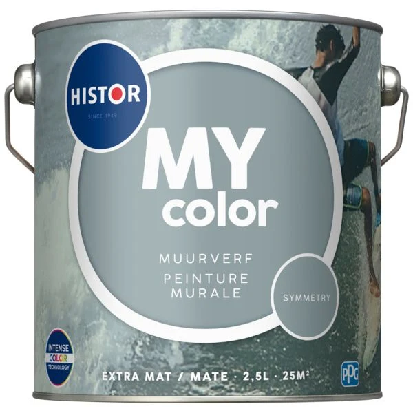 Histor MY color muurverf extra mat symmetry 2,5L
