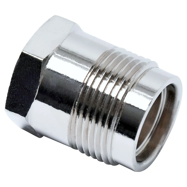 Sanivesk gas aansluitnippel recht metaal chroom 1/2"xM24