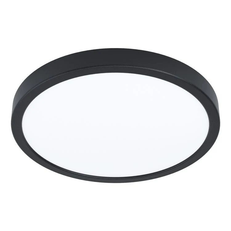Eglo Fueva 5 LED badkamer plafondlamp rond zwart