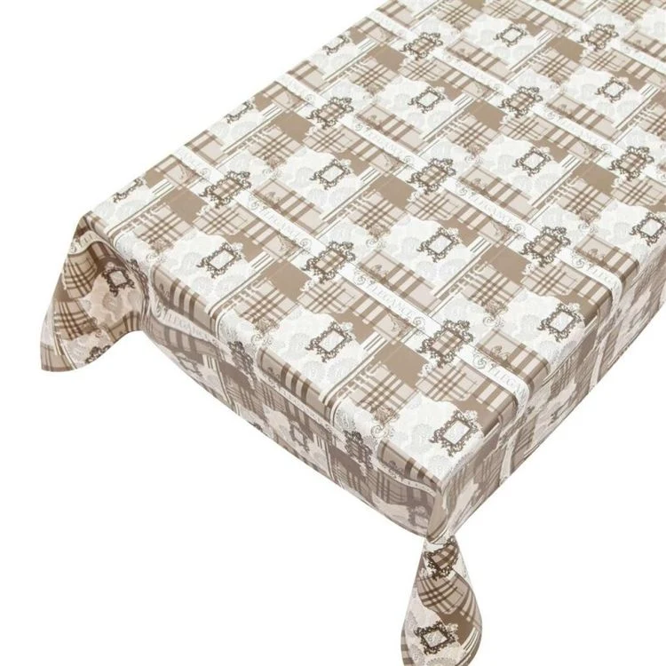 Tafelzeil Elegance patchwork geometrische vormen 140cm per meter