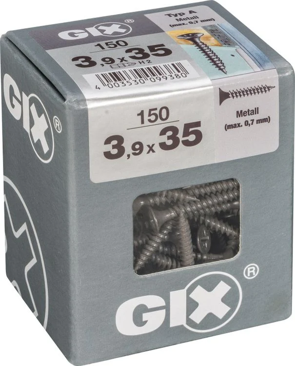 Spax GIX gipsplaatschroef philips trompetkop 3,9x35mm 150st