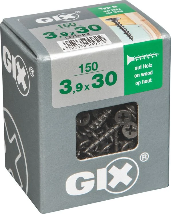 Spax GIX gipsplaatschroef philips trompetkop 3,9x30mm 150st