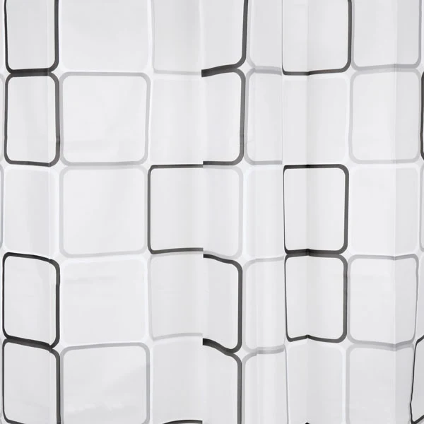 Differnz douchegordijn Cubi peva zwart 180x200cm