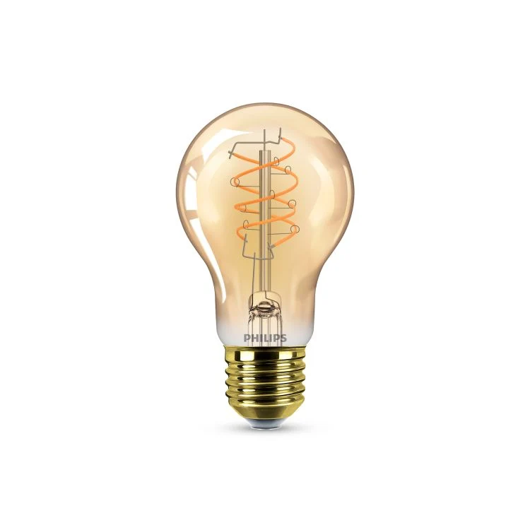 Philips LED lamp standaard dimbaar E27 amber 7,3W 806LM