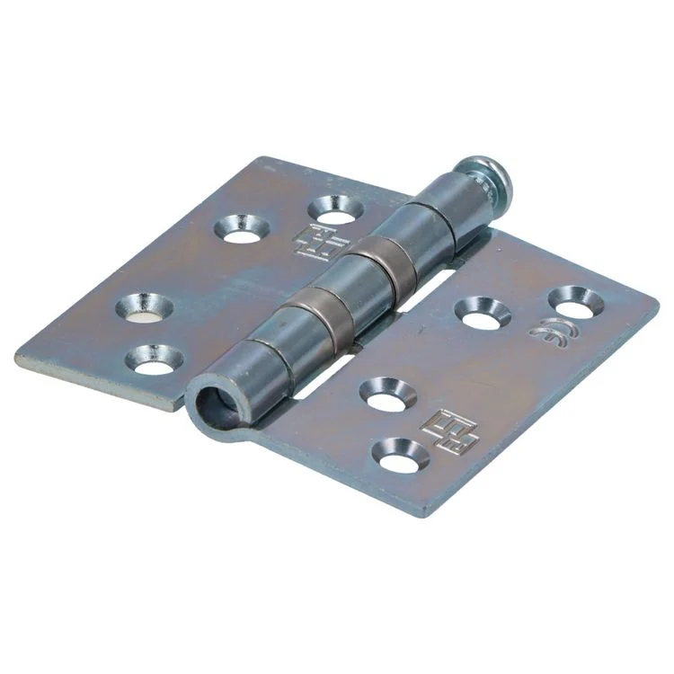 S2 6512H kogellagerscharnier rechte hoek geborsteld 76x76x2,4mm
