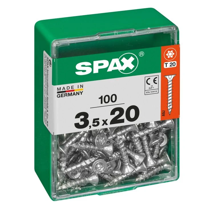 Spax schroef T-star plus verzonken kop 3,5x20mm 100st