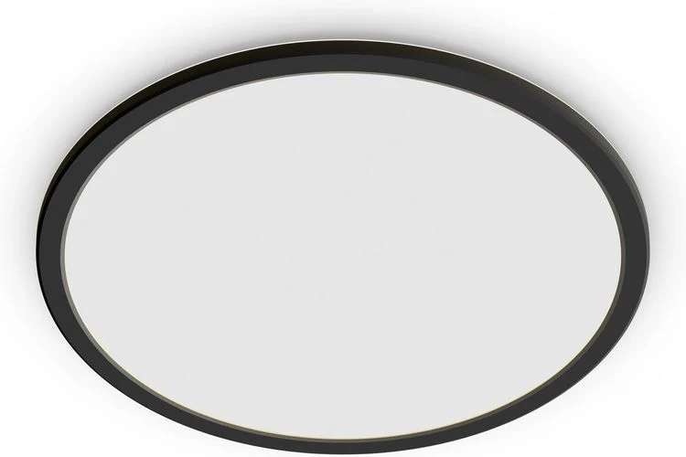 Philips LED plafondlamp SuperSlim zwart ⌀30cm warmwit dimbaar