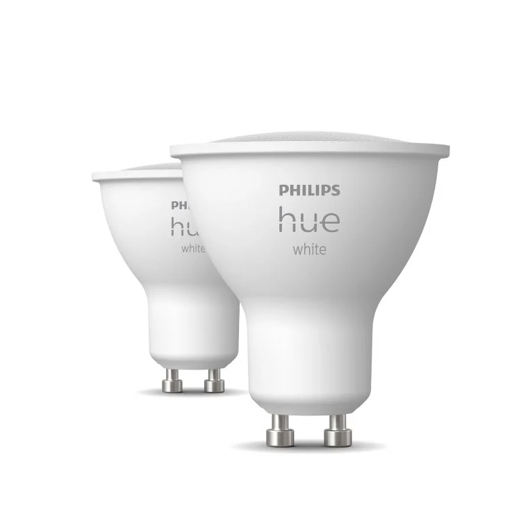 Philips Hue LED spot dimbaar GU10 mat wit 5,2W 400LM 2st
