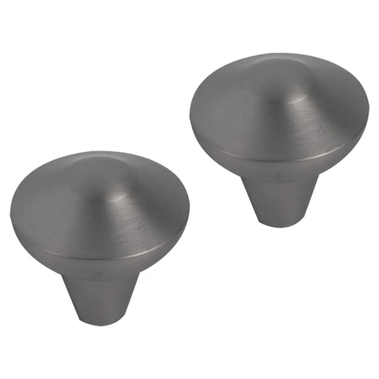 Differnz Groningen knop aluminium gun metal 30mm 2st