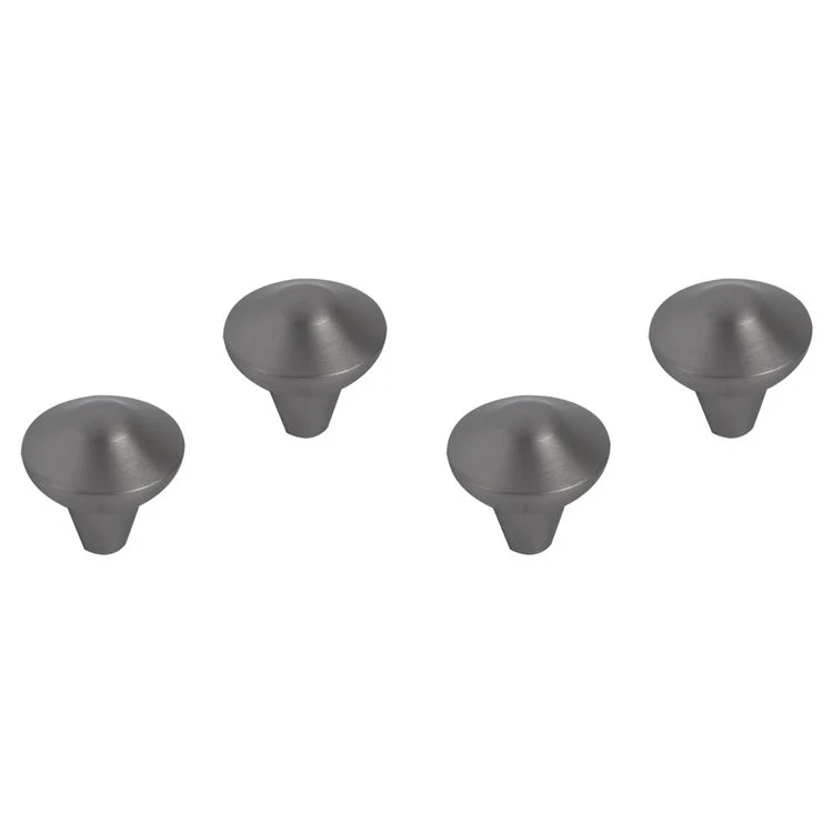 Differnz Groningen knop aluminium gun metal 20mm 4st
