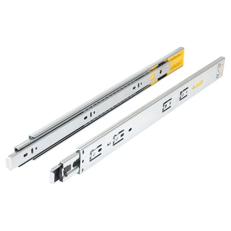 Ladegeleider push to open, softclose chroom 35cm 2st