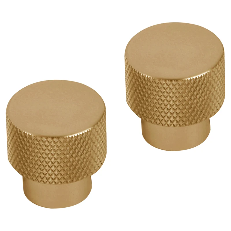 Differnz Utrecht knop aluminium goud 25mm 2st