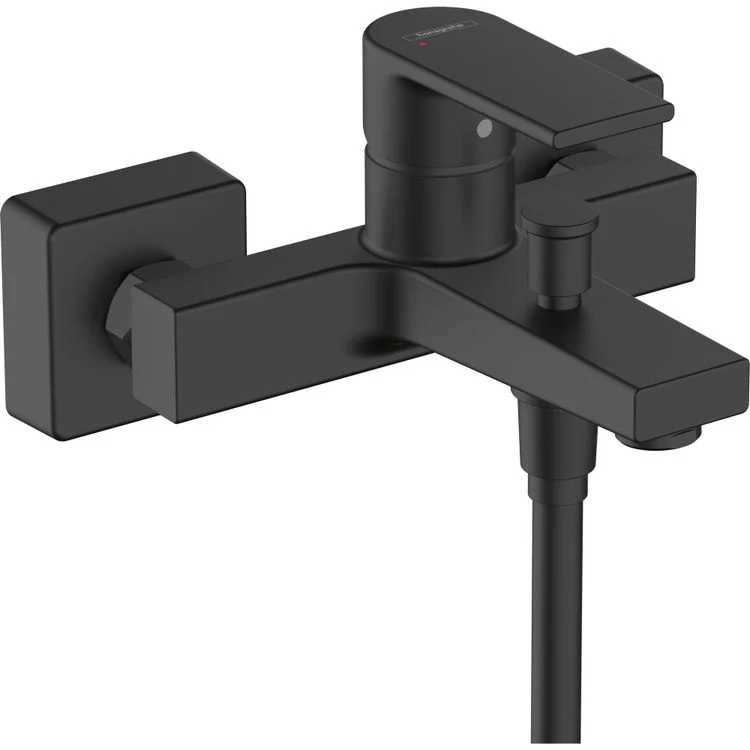 Hansgrohe Vernis Shape mengkraan bad mat zwart 15cm