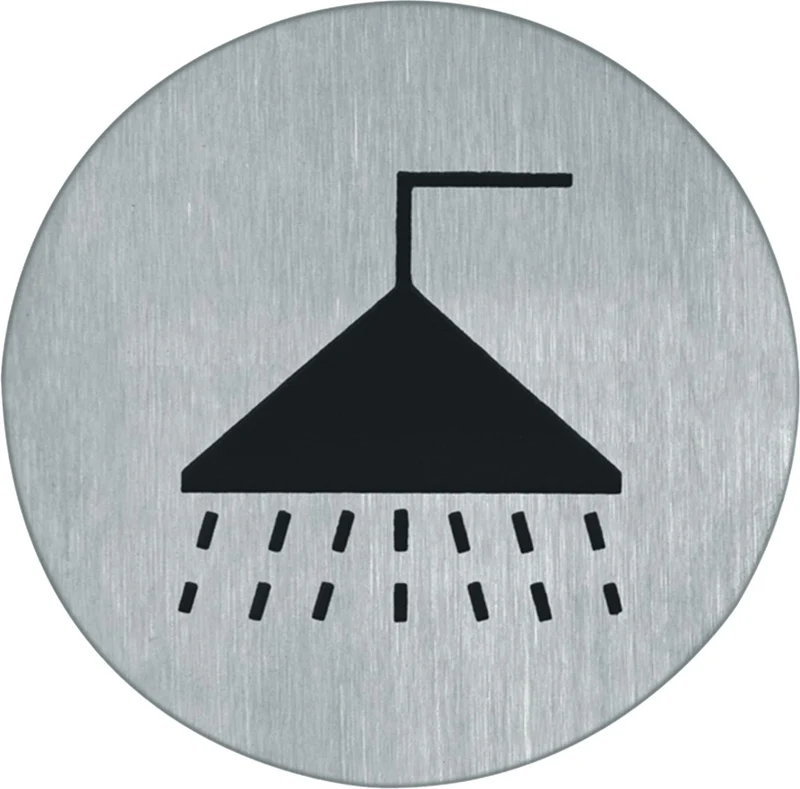 Oxloc PICTOGRAM ZELFKLEVEND 75MM RVS MAT GEB.