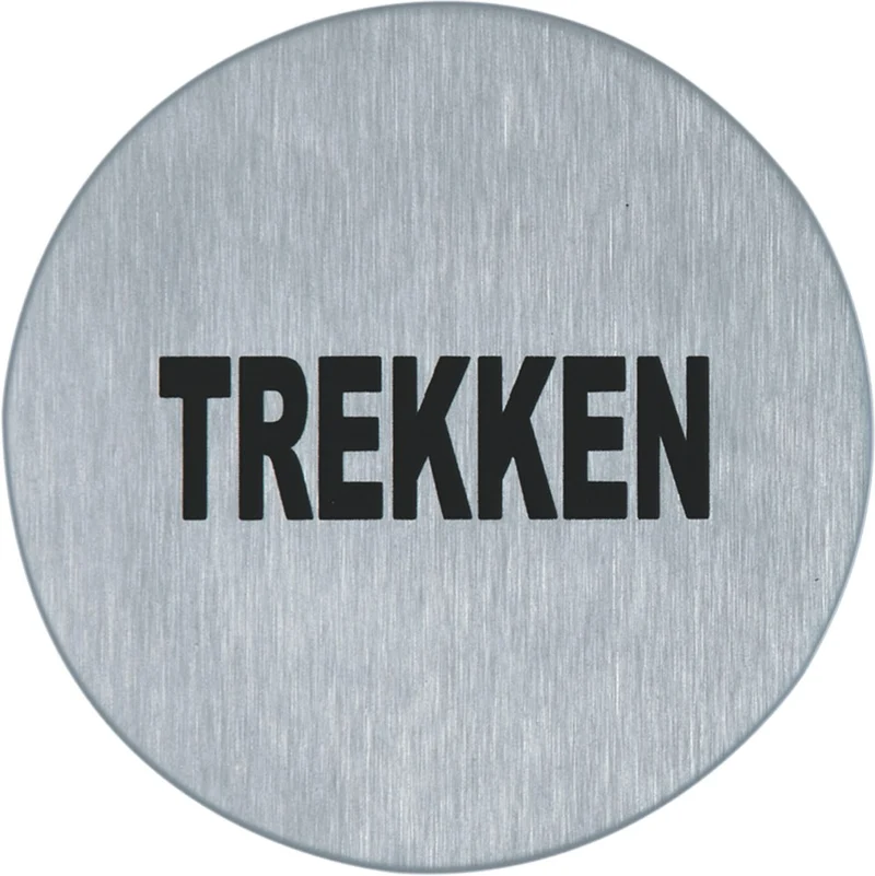 Oxloc PICTOGRAM ZELFKLEVEND 75MM RVS MAT GEB.