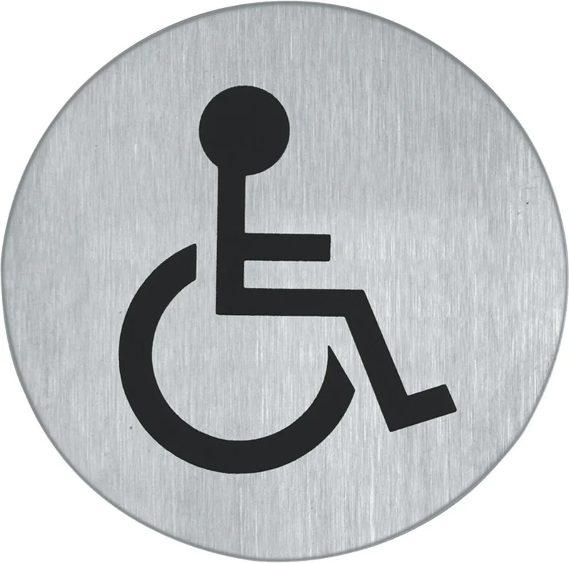 Oxloc PICTOGRAM ZELFKLEVEND 75MM RVS MAT GEB.