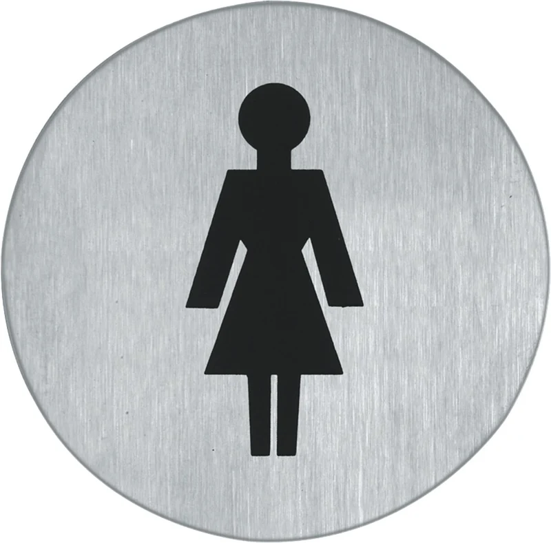 Oxloc PICTOGRAM ZELFKLEVEND 75MM RVS MAT GEB.