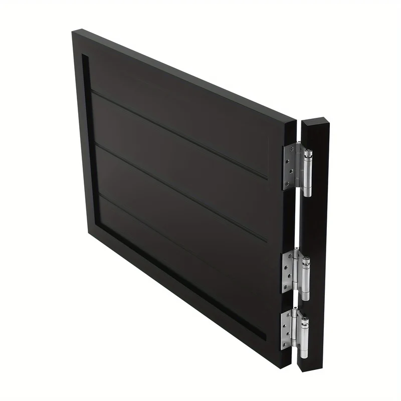 Saloondeur – Zwaaideur – Cafédeur – Barrièredeur – Klapdeur – Massief Dennenhout – Zwarte Zwaaideur 90x60 cm – Inclusief Veerscharnieren – Openslagsysteem 180°