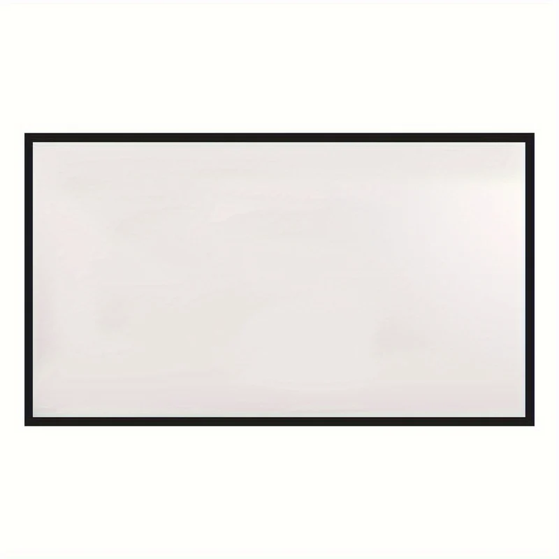 Beamer Scherm – Projectiescherm – Projectiescherm Voor Beamer – Presentatiescherm – Home Cinema Scherm – 100 Inch – Aluminium Frame – 16:9 Beeldverhouding – 160° Kijkhoek – Wit Met Zwarte Rand