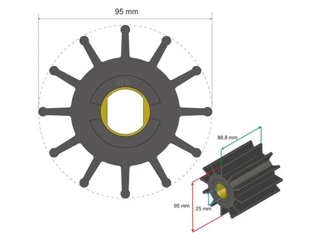 Albinus Premium Impeller nr. 06-02-030