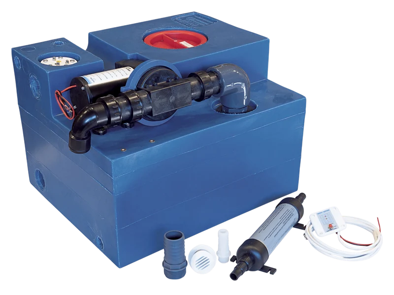 Albinus Vuilwatertank 47L compleet met vuilwaterpomp 12V