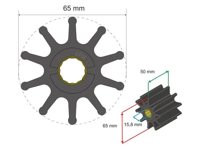 Albinus Premium Impeller nr. 06-02-023