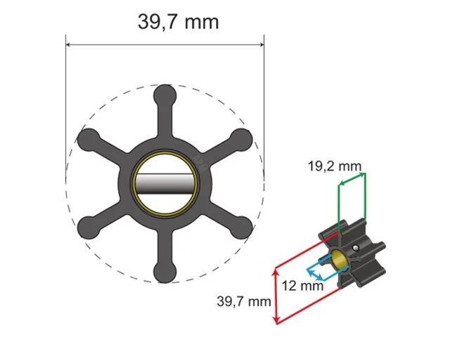 Albinus Premium Impeller kit nr. 06-01-002
