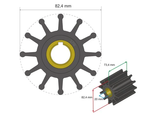 Albinus Premium Impeller nr. 06-02-025