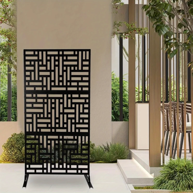 Tuinscherm – Privacyscherm – Windscherm – Balkonscherm – Zichtscherm – Staal met Nano Coating – 190 cm Hoog – Vrijstaand en Modern Design