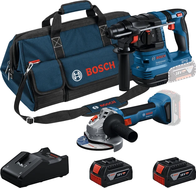 Bosch Combiset 18V 2-Toolkit GBH Boorhamer + GWS Haakse Slijper - 0615V0003C