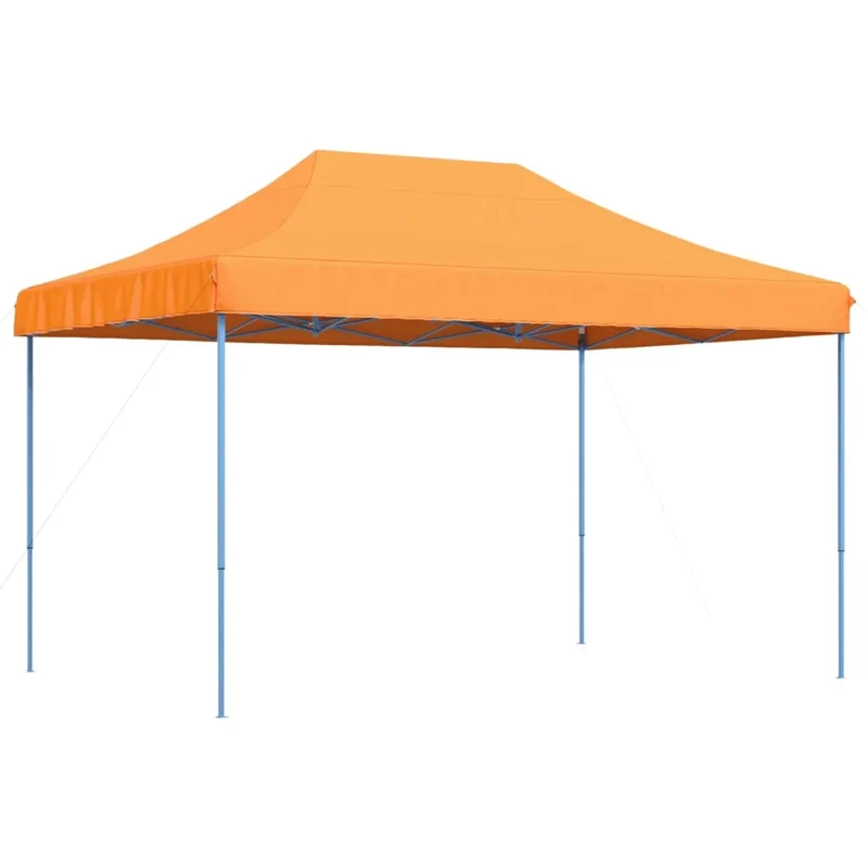 Partytent - Paviljoen - Tent - Easy Up Partytent - Opvouwbare Partytenten - Tuinpaviljoen - 410x279x315 cm - Geschikt voor Familiecamping & Tuinactiviteiten - Oranje