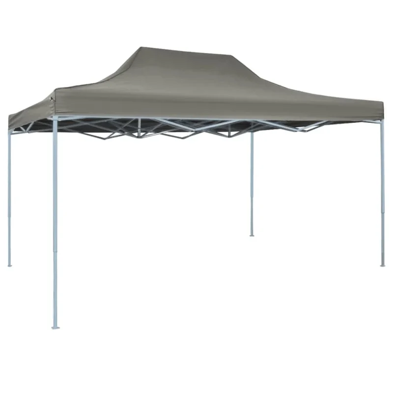 Partytent - Paviljoen - Tent - Easy Up Partytent - Opvouwbare Partytenten - Tuinpaviljoen - 3x4 m -Receptietent - Geschikt voor Familiecamping & Tuinactiviteiten - Donkergrijs