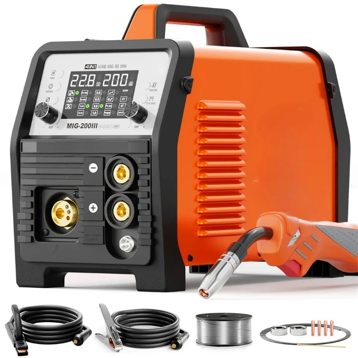 Lasmachine – MIG Lasapparaat – Multifuntionele Lasmachine – MMA Lasser – Lift TIG – Automatische Draadaanvoer – Synergic Controle