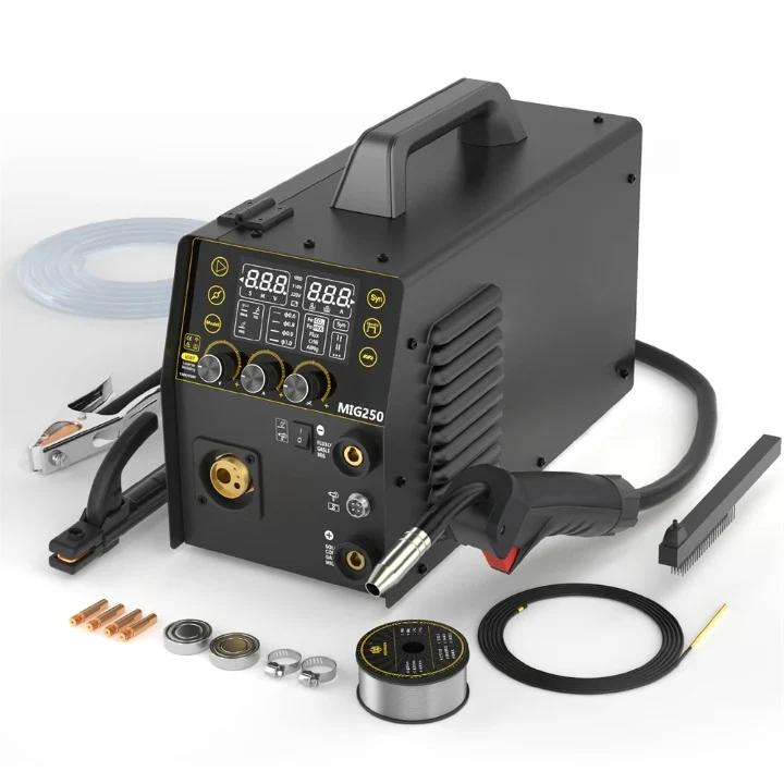 MIG-Lasser – Gasloos MIG – MMA Lasser – TIG Lasser – Automatische Draadvoer – Instelbereik 10-200A – Compact En Draagbaar
