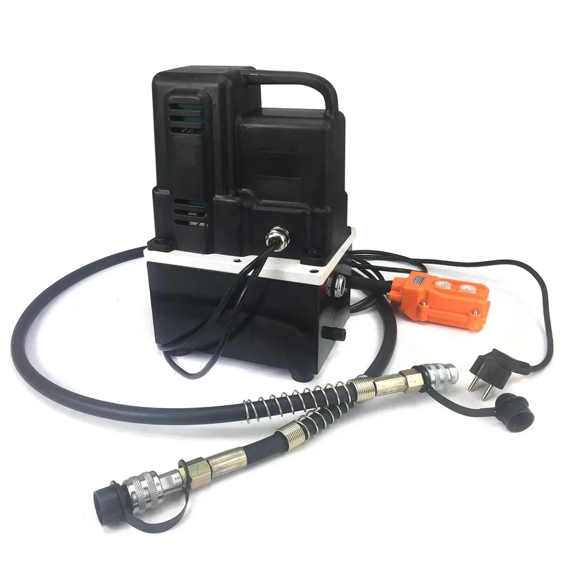Elektrische Hydraulische Pomp – Hydrauliek Pomp – Drukpomp – Draagbare Pomp – Stalen Constructie – 3 Liter Oliecapaciteit – 70 MPa Druk - 220V - Zwart