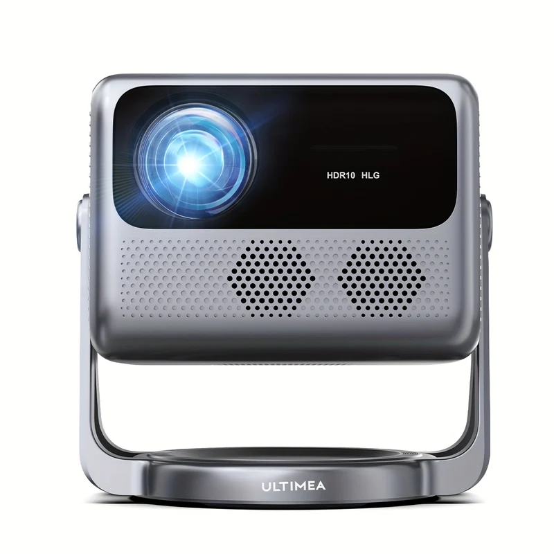 Projector – Beamer – Mini Beamer – Smart Projector – Draagbare Beamer – Full HD 1080p – Android TV 11.0 – 600 ANSI Lumen HDR+HLG Gimbal Stand