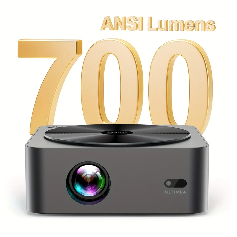 Beamer – Projector – Mini Beamer – Thuisbioscoop – Full HD 1080p – 700 ANSI Lumen – Automatische Focus & 6D Keystone Correctie – HDR10 & Draadloos WiFi