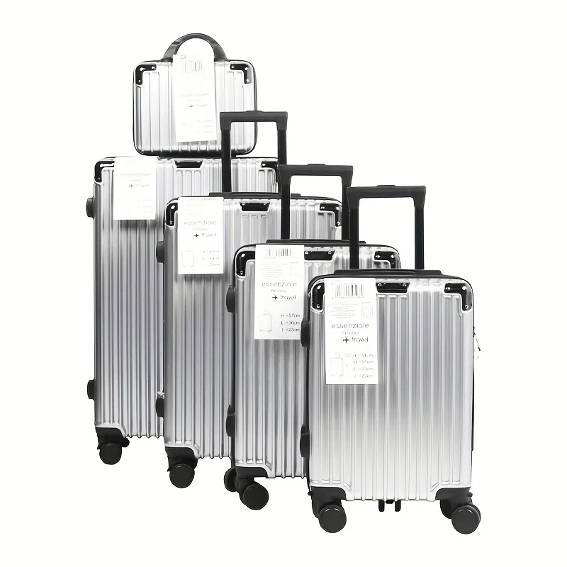 Koffersetje – Reiskoffer – Bagageset – Spinnerkoffer – Trolley – Lichtgewicht & Slijtvast – 5-delige Set 12-28 Inch Met Cijferslot